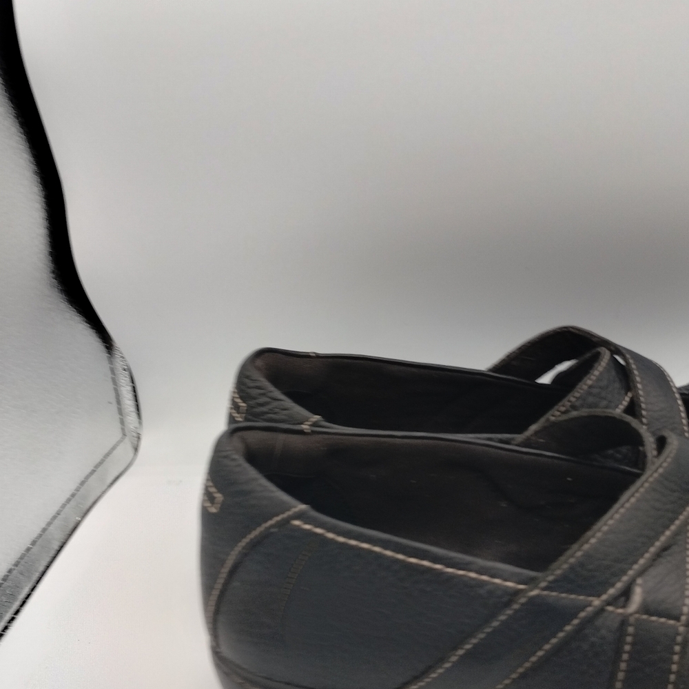 Clarks bendables, women's black flats, size 11 M - Picture 7 of 12